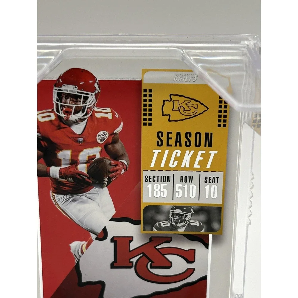 Kansas City Chiefs Mini Helmet‎ Card Display Red NFL Football Tyreek Hill 2018